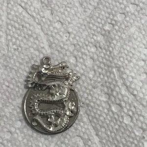 925 sterling silver dragon pendent